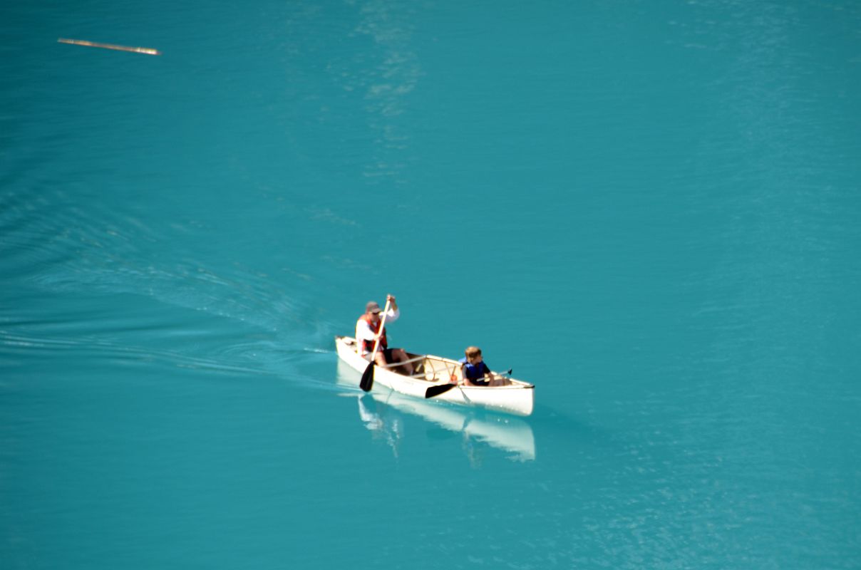 07 Canoeing On Moraine Lake Near Lake Louise